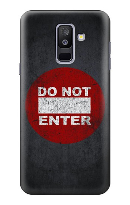 S3683 立入禁止 Do Not Enter Samsung Galaxy A6+ (2018), J8 Plus 2018, A6 Plus 2018  バックケース、フリップケース・カバー