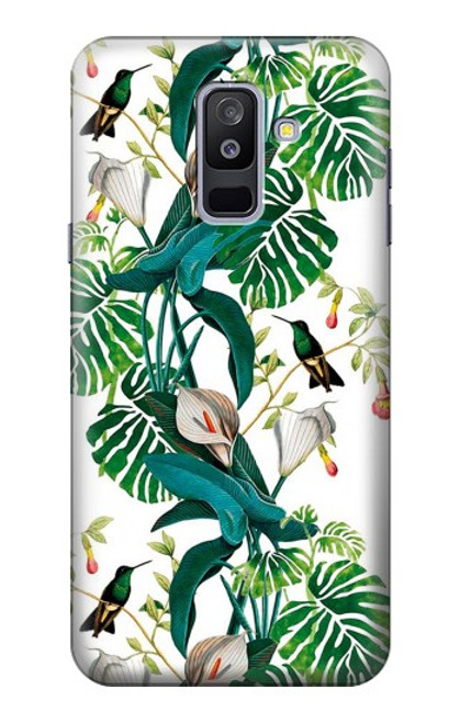 S3697 リーフライフバード Leaf Life Birds Samsung Galaxy A6+ (2018), J8 Plus 2018, A6 Plus 2018  バックケース、フリップケース・カバー