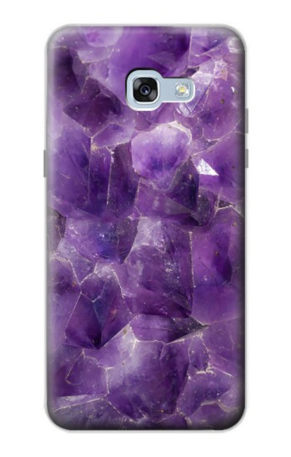 S3713 パープルクォーツアメジストグラフィックプリント Purple Quartz Amethyst Graphic Printed Samsung Galaxy A5 (2017) バックケース、フリップケース・カバー