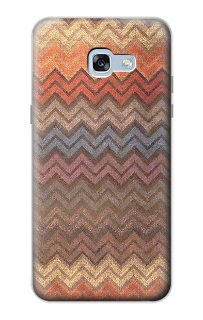 S3752 ジグザグ生地パターングラフィックプリント Zigzag Fabric Pattern Graphic Printed Samsung Galaxy A5 (2017) バックケース、フリップケース・カバー