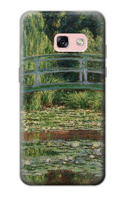 S3674 クロードモネ歩道橋とスイレンプール Claude Monet Footbridge and Water Lily Pool Samsung Galaxy A3 (2017) バックケース、フリップケース・カバー