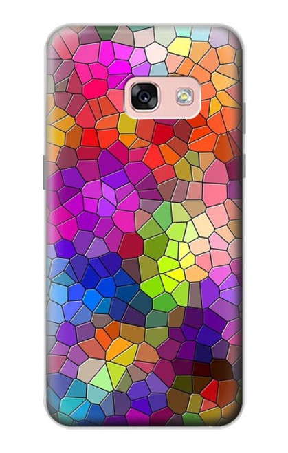 S3677 カラフルなレンガのモザイク Colorful Brick Mosaics Samsung Galaxy A3 (2017) バックケース、フリップケース・カバー