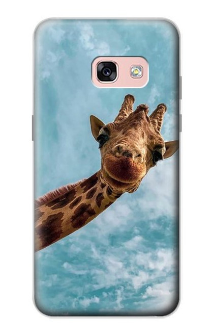 S3680 かわいいスマイルキリン Cute Smile Giraffe Samsung Galaxy A3 (2017) バックケース、フリップケース・カバー