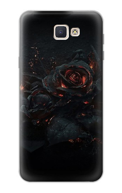 S3672 バーンドローズ Burned Rose Samsung Galaxy J7 Prime (SM-G610F) バックケース、フリップケース・カバー