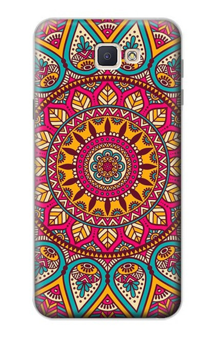 S3694 ヒッピーアートパターン Hippie Art Pattern Samsung Galaxy J7 Prime (SM-G610F) バックケース、フリップケース・カバー