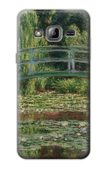 S3674 クロードモネ歩道橋とスイレンプール Claude Monet Footbridge and Water Lily Pool Samsung Galaxy J3 (2016) バックケース、フリップケース・カバー