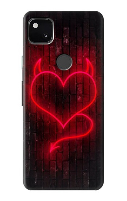 S3682 デビルハート Devil Heart Google Pixel 4a バックケース、フリップケース・カバー