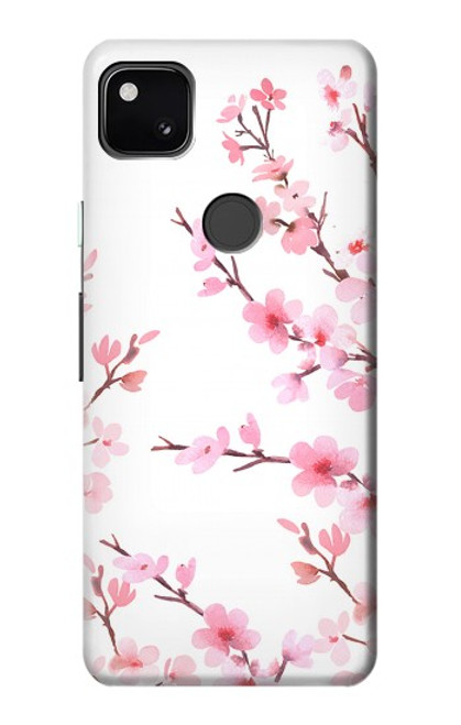 S3707 ピンクの桜の春の花 Pink Cherry Blossom Spring Flower Google Pixel 4a バックケース、フリップケース・カバー