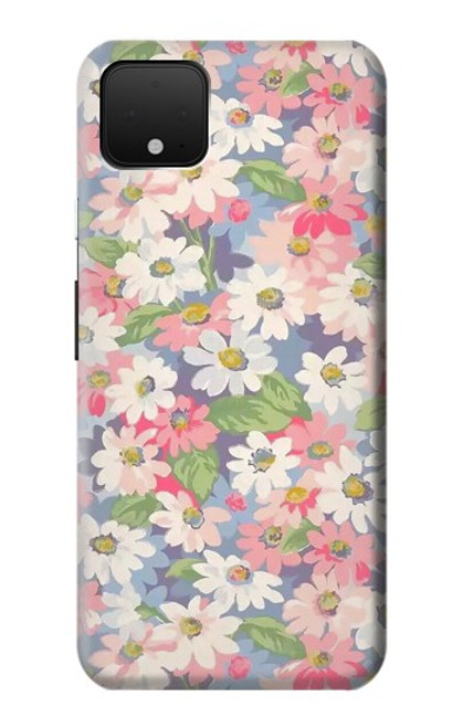 S3688 花の花のアートパターン Floral Flower Art Pattern Google Pixel 4 バックケース、フリップケース・カバー