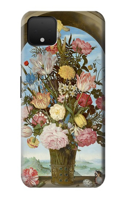 S3749 花瓶 Vase of Flowers Google Pixel 4 バックケース、フリップケース・カバー