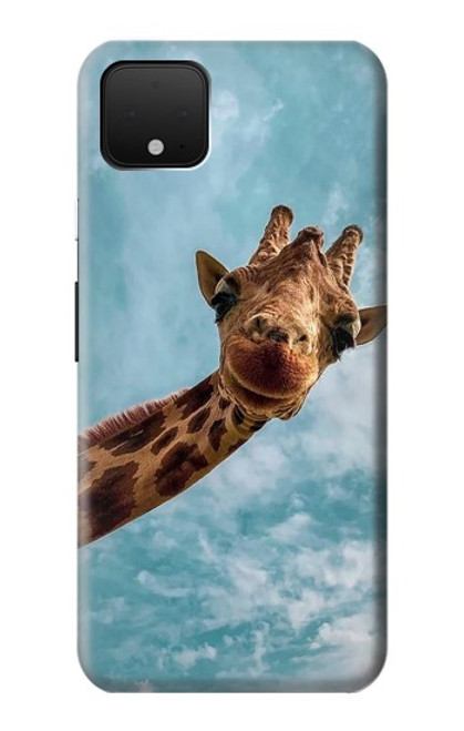 S3680 かわいいスマイルキリン Cute Smile Giraffe Google Pixel 4 XL バックケース、フリップケース・カバー