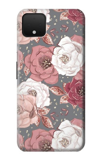 S3716 バラの花柄 Rose Floral Pattern Google Pixel 4 XL バックケース、フリップケース・カバー