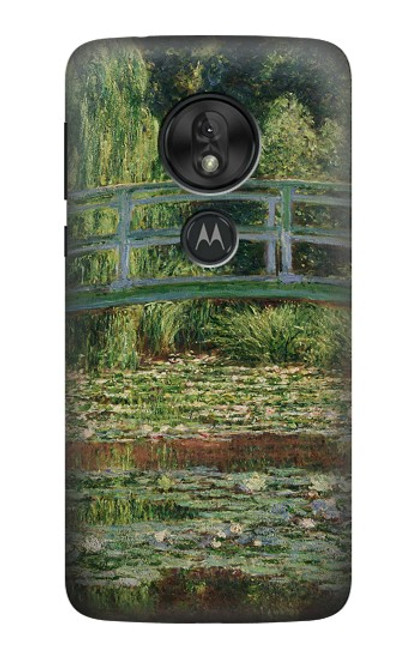 S3674 クロードモネ歩道橋とスイレンプール Claude Monet Footbridge and Water Lily Pool Motorola Moto G7 Play バックケース、フリップケース・カバー