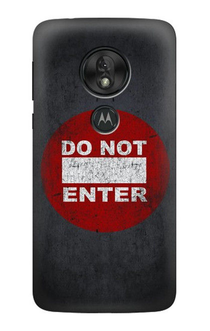 S3683 立入禁止 Do Not Enter Motorola Moto G7 Play バックケース、フリップケース・カバー