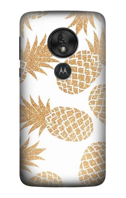 S3718 シームレスパイナップル Seamless Pineapple Motorola Moto G7 Play バックケース、フリップケース・カバー