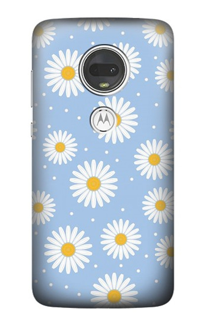 S3681 デイジーの花のパターン Daisy Flowers Pattern Motorola Moto G7, Moto G7 Plus バックケース、フリップケース・カバー