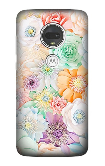 S3705 パステルフローラルフラワー Pastel Floral Flower Motorola Moto G7, Moto G7 Plus バックケース、フリップケース・カバー