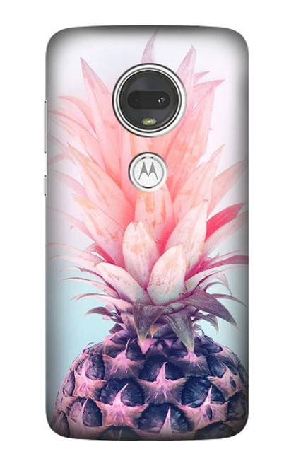 S3711 ピンクパイナップル Pink Pineapple Motorola Moto G7, Moto G7 Plus バックケース、フリップケース・カバー