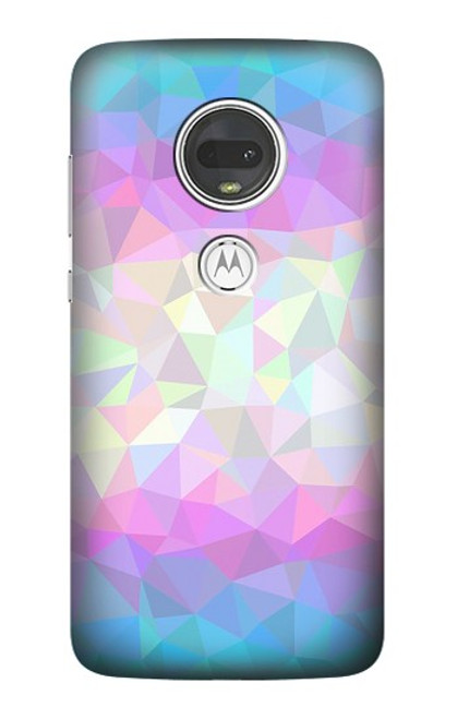 S3747 トランスフラッグポリゴン Trans Flag Polygon Motorola Moto G7, Moto G7 Plus バックケース、フリップケース・カバー