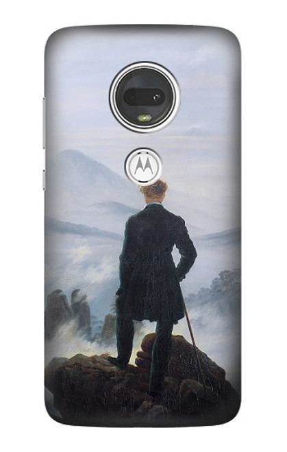 S3789 霧の海の上の放浪者 Wanderer above the Sea of Fog Motorola Moto G7, Moto G7 Plus バックケース、フリップケース・カバー