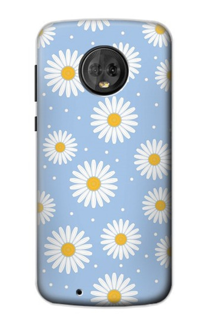 S3681 デイジーの花のパターン Daisy Flowers Pattern Motorola Moto G6 バックケース、フリップケース・カバー