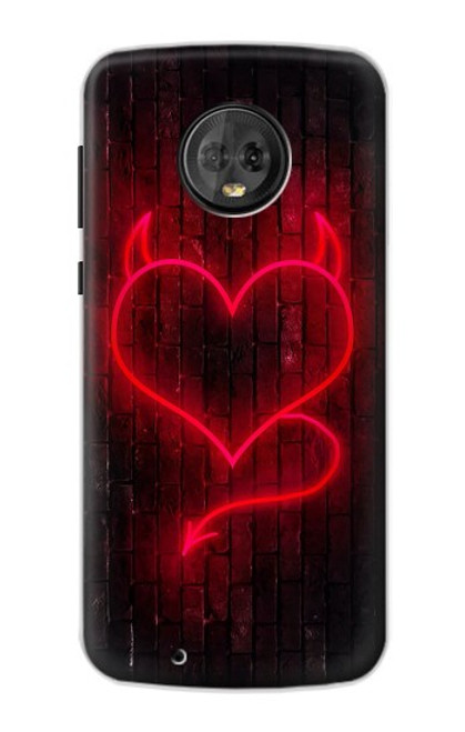 S3682 デビルハート Devil Heart Motorola Moto G6 バックケース、フリップケース・カバー