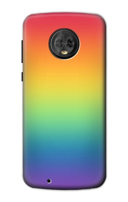 S3698 LGBTグラデーションプライドフラグ LGBT Gradient Pride Flag Motorola Moto G6 バックケース、フリップケース・カバー