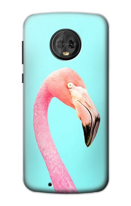 S3708 ピンクのフラミンゴ Pink Flamingo Motorola Moto G6 バックケース、フリップケース・カバー