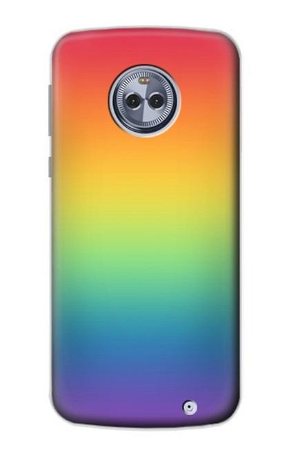 S3698 LGBTグラデーションプライドフラグ LGBT Gradient Pride Flag Motorola Moto X4 バックケース、フリップケース・カバー