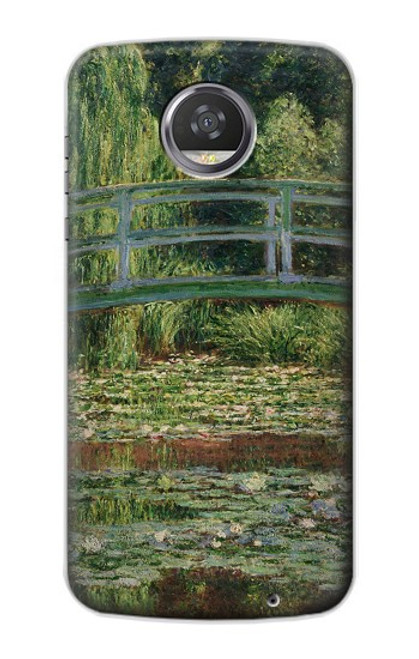 S3674 クロードモネ歩道橋とスイレンプール Claude Monet Footbridge and Water Lily Pool Motorola Moto Z2 Play, Z2 Force バックケース、フリップケース・カバー