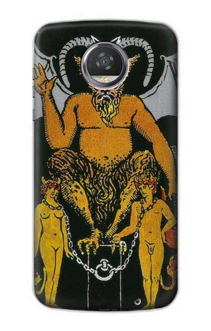 S3740 タロットカード悪魔 Tarot Card The Devil Motorola Moto Z2 Play, Z2 Force バックケース、フリップケース・カバー