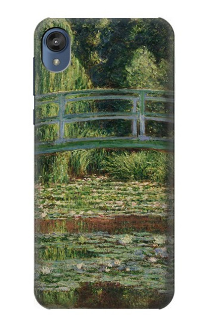 S3674 クロードモネ歩道橋とスイレンプール Claude Monet Footbridge and Water Lily Pool Motorola Moto E6, Moto E (6th Gen) バックケース、フリップケース・カバー