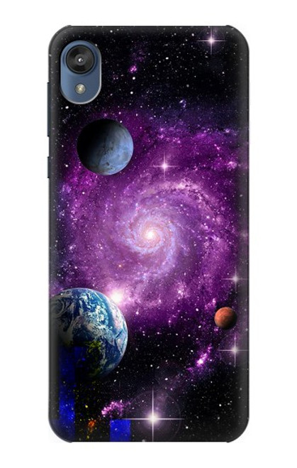 S3689 銀河宇宙惑星 Galaxy Outer Space Planet Motorola Moto E6, Moto E (6th Gen) バックケース、フリップケース・カバー