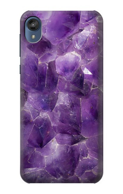 S3713 パープルクォーツアメジストグラフィックプリント Purple Quartz Amethyst Graphic Printed Motorola Moto E6, Moto E (6th Gen) バックケース、フリップケース・カバー