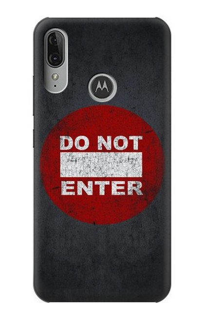 S3683 立入禁止 Do Not Enter Motorola Moto E6 Plus, Moto E6s バックケース、フリップケース・カバー
