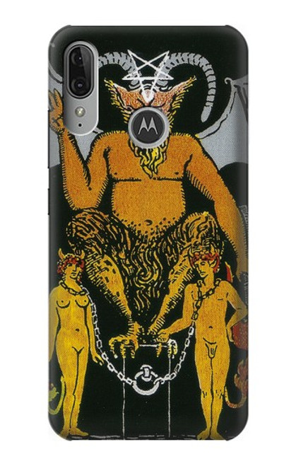 S3740 タロットカード悪魔 Tarot Card The Devil Motorola Moto E6 Plus, Moto E6s バックケース、フリップケース・カバー