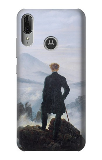 S3789 霧の海の上の放浪者 Wanderer above the Sea of Fog Motorola Moto E6 Plus, Moto E6s バックケース、フリップケース・カバー