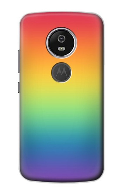 S3698 LGBTグラデーションプライドフラグ LGBT Gradient Pride Flag Motorola Moto E5 Plus バックケース、フリップケース・カバー