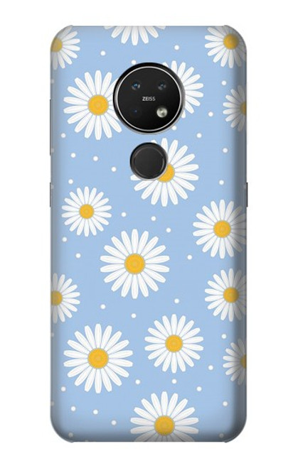 S3681 デイジーの花のパターン Daisy Flowers Pattern Nokia 7.2 バックケース、フリップケース・カバー