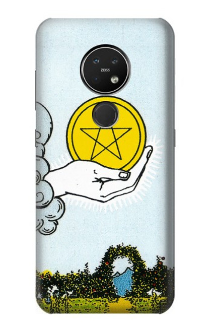 S3722 タロットカードペンタクルコインのエース Tarot Card Ace of Pentacles Coins Nokia 7.2 バックケース、フリップケース・カバー