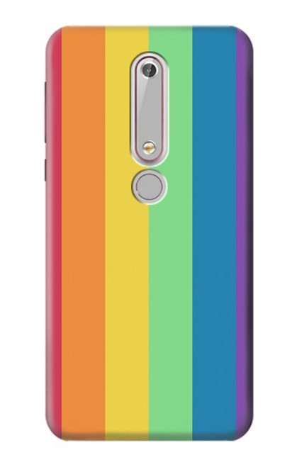 S3699 LGBTプライド LGBT Pride Nokia 6.1, Nokia 6 2018 バックケース、フリップケース・カバー