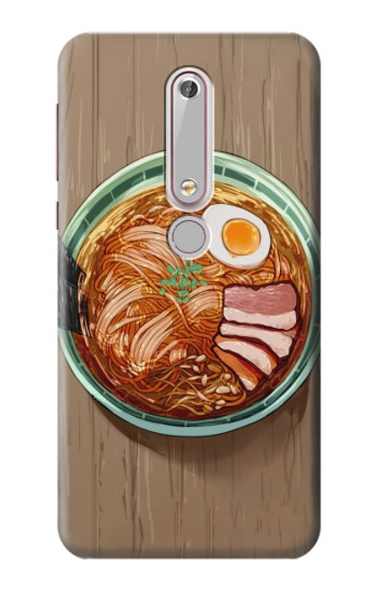 S3756 ラーメン Ramen Noodles Nokia 6.1, Nokia 6 2018 バックケース、フリップケース・カバー