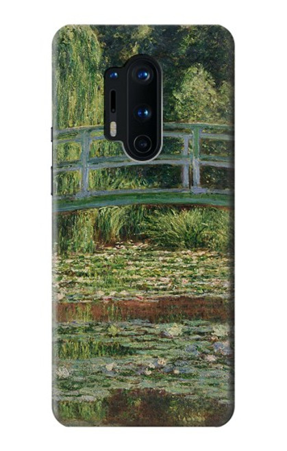 S3674 クロードモネ歩道橋とスイレンプール Claude Monet Footbridge and Water Lily Pool OnePlus 8 Pro バックケース、フリップケース・カバー