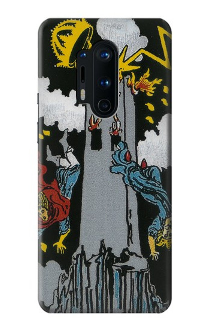 S3745 タロットカードタワー Tarot Card The Tower OnePlus 8 Pro バックケース、フリップケース・カバー