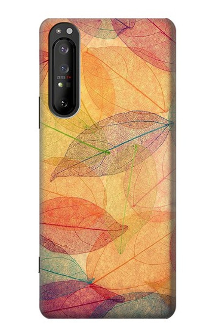 S3686 秋シーズン葉秋 Fall Season Leaf Autumn Sony Xperia 1 II バックケース、フリップケース・カバー