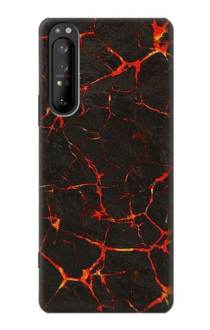 S3696 溶岩マグマ Lava Magma Sony Xperia 1 II バックケース、フリップケース・カバー