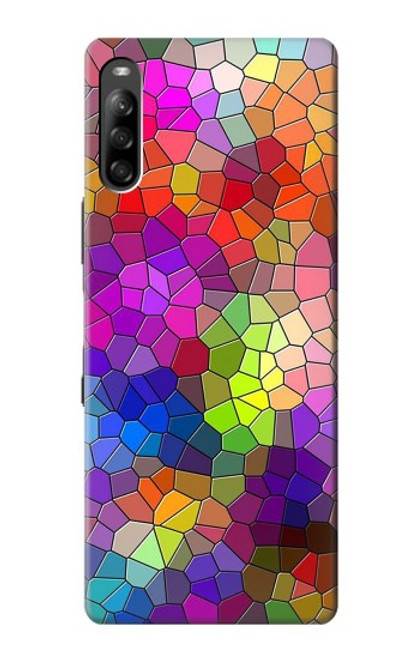 S3677 カラフルなレンガのモザイク Colorful Brick Mosaics Sony Xperia L4 バックケース、フリップケース・カバー