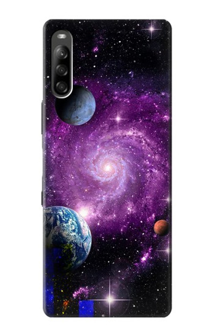 S3689 銀河宇宙惑星 Galaxy Outer Space Planet Sony Xperia L4 バックケース、フリップケース・カバー