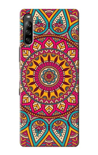 S3694 ヒッピーアートパターン Hippie Art Pattern Sony Xperia L4 バックケース、フリップケース・カバー