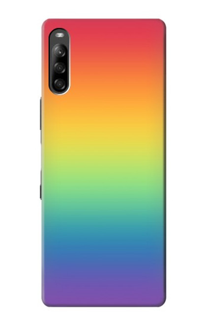 S3698 LGBTグラデーションプライドフラグ LGBT Gradient Pride Flag Sony Xperia L4 バックケース、フリップケース・カバー